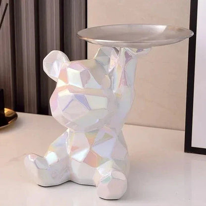 Geometrisches Bärenskulptur-Tablett – Elegante Vielseitigkeit für Ihr Zuhause 7