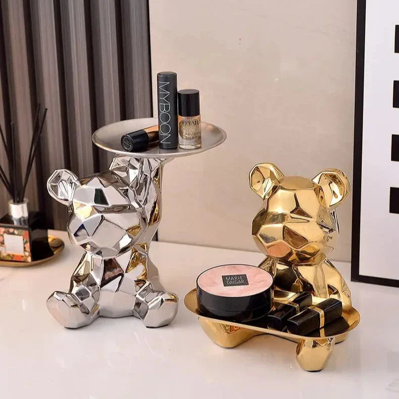 Geometrisches Bärenskulptur-Tablett – Elegante Vielseitigkeit für Ihr Zuhause 8