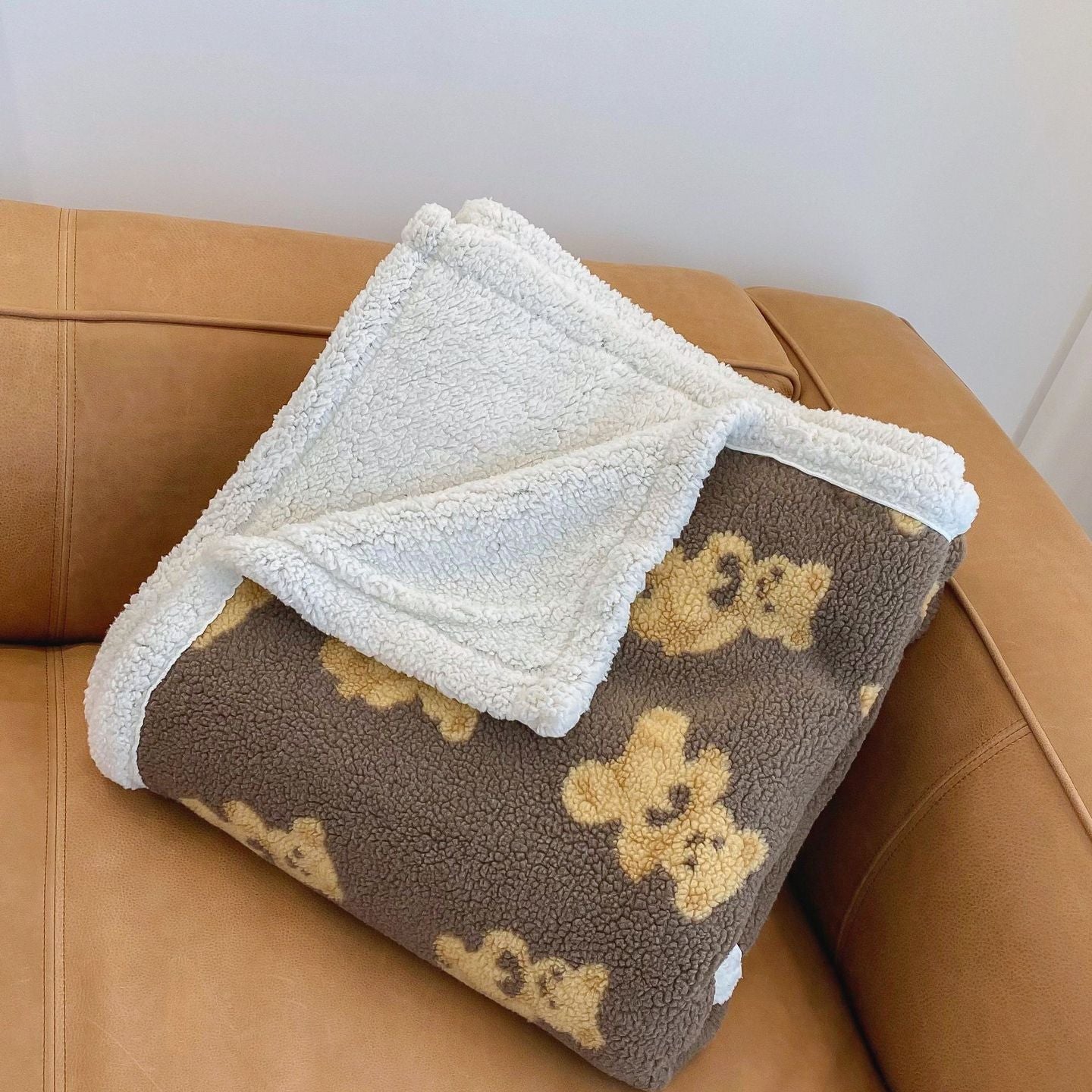 Gestrickte Teddydecke Fleece – Kuschelige Wärme Für Gemütliche Abende 2