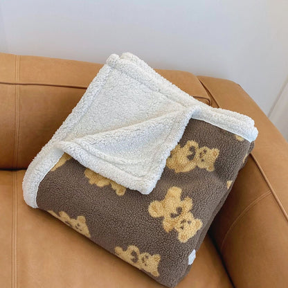 Gestrickte Teddydecke Fleece – Kuschelige Wärme Für Gemütliche Abende 2