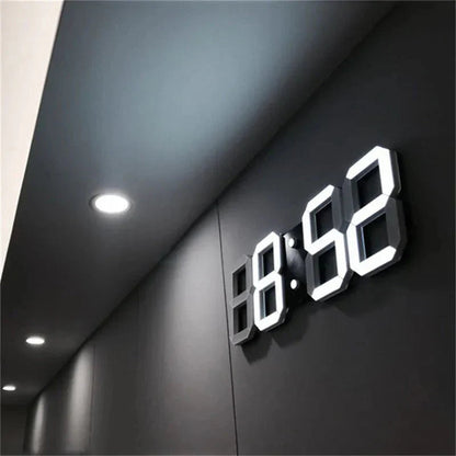 GlowTime 3D LED Wanduhr – Stilvolles Design Mit Anpassbarer Beleuchtung 0
