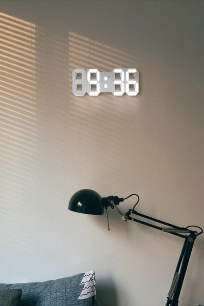 GlowTime 3D LED Wanduhr – Stilvolles Design Mit Anpassbarer Beleuchtung 3