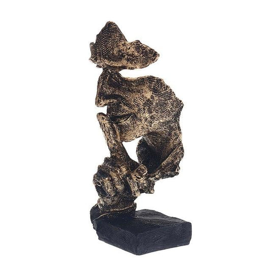 Goldene Skulptur Nordische Linie – Minimalistisches Design für Stilvolles Wohnen 0