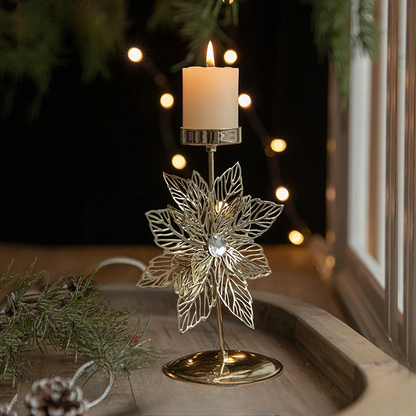 Goldener Stern- und Weihnachtsbaum-Kerzenhalter – Festliche Eleganz Für Ihren Tisch 5