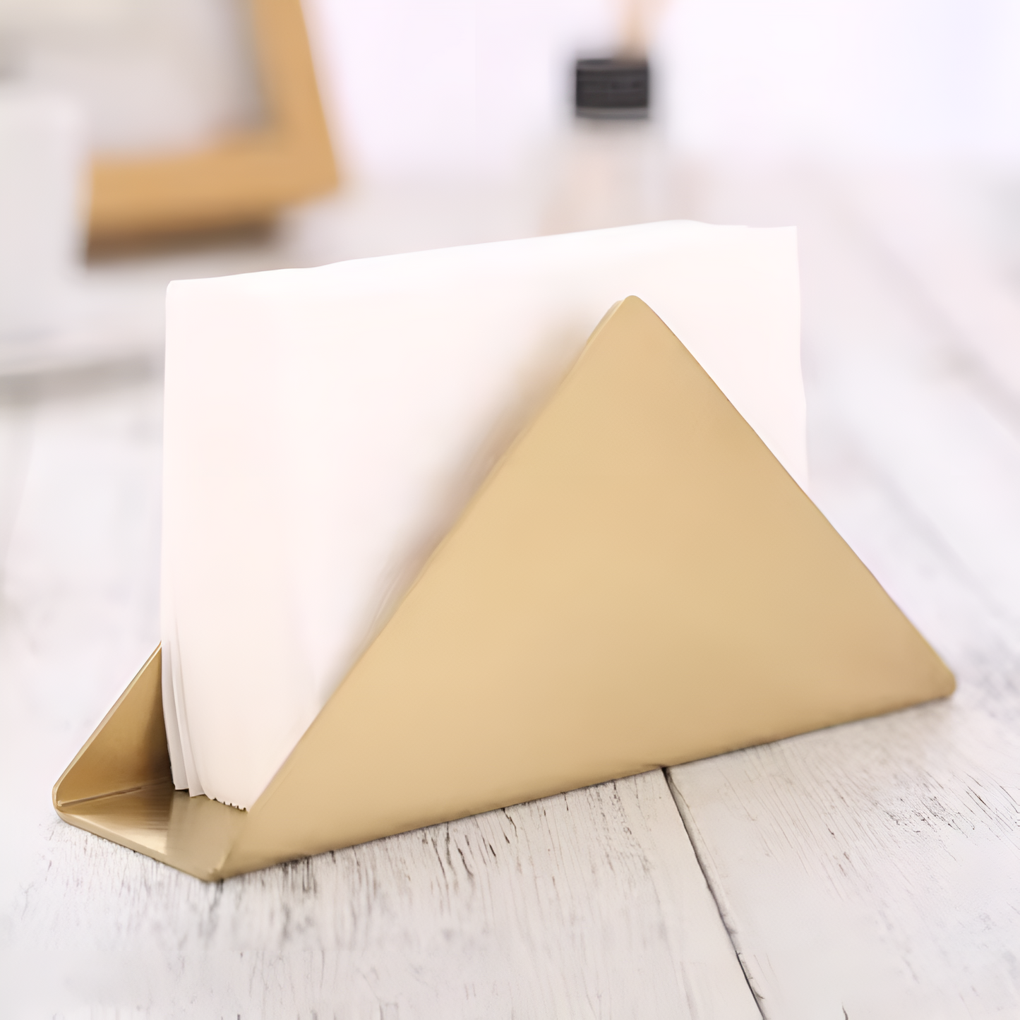 Goldmetallischer Serviettenhalter – Elegante Tischdekoration für Jeden Anlass 3