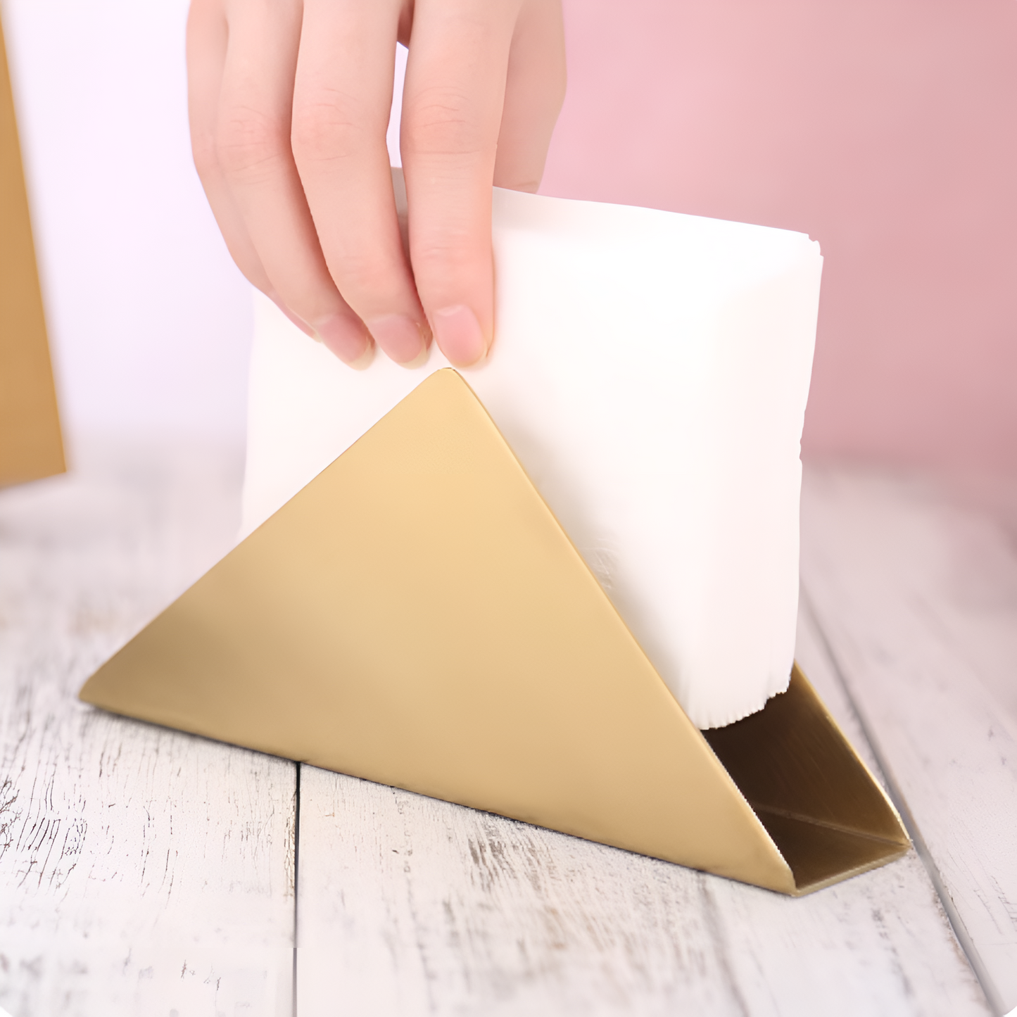 Goldmetallischer Serviettenhalter – Elegante Tischdekoration für Jeden Anlass 5