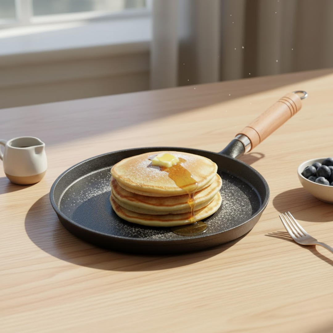 Gusseisen Bratpfanne 20 cm – Perfekte Vielseitigkeit Für Gesunde Küche 0