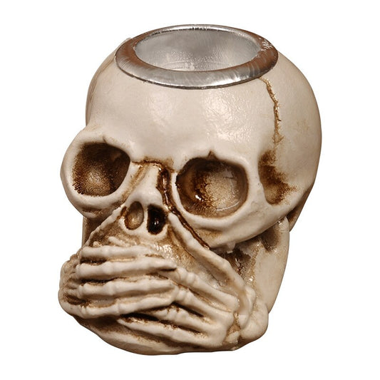 Halloween Kerzenhalter Schädel – Gruselige Deko Für Ihr Zuhause 3