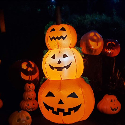 Halloween Kürbis Geist 120 cm – Gruselige Beleuchtung für Ihre Deko 0