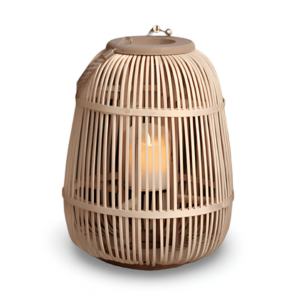 Handgefertigte Rattanlaterne – Gemütliches Licht für Ihren Garten 0