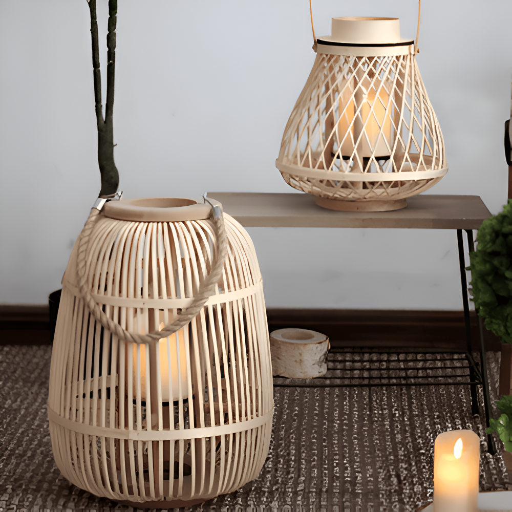 Handgefertigte Rattanlaterne – Gemütliches Licht für Ihren Garten 4