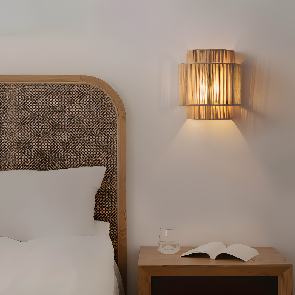 **Hanf Wandleuchte Rattan – Stilvolle Beleuchtung für Ihr Zuhause** 2