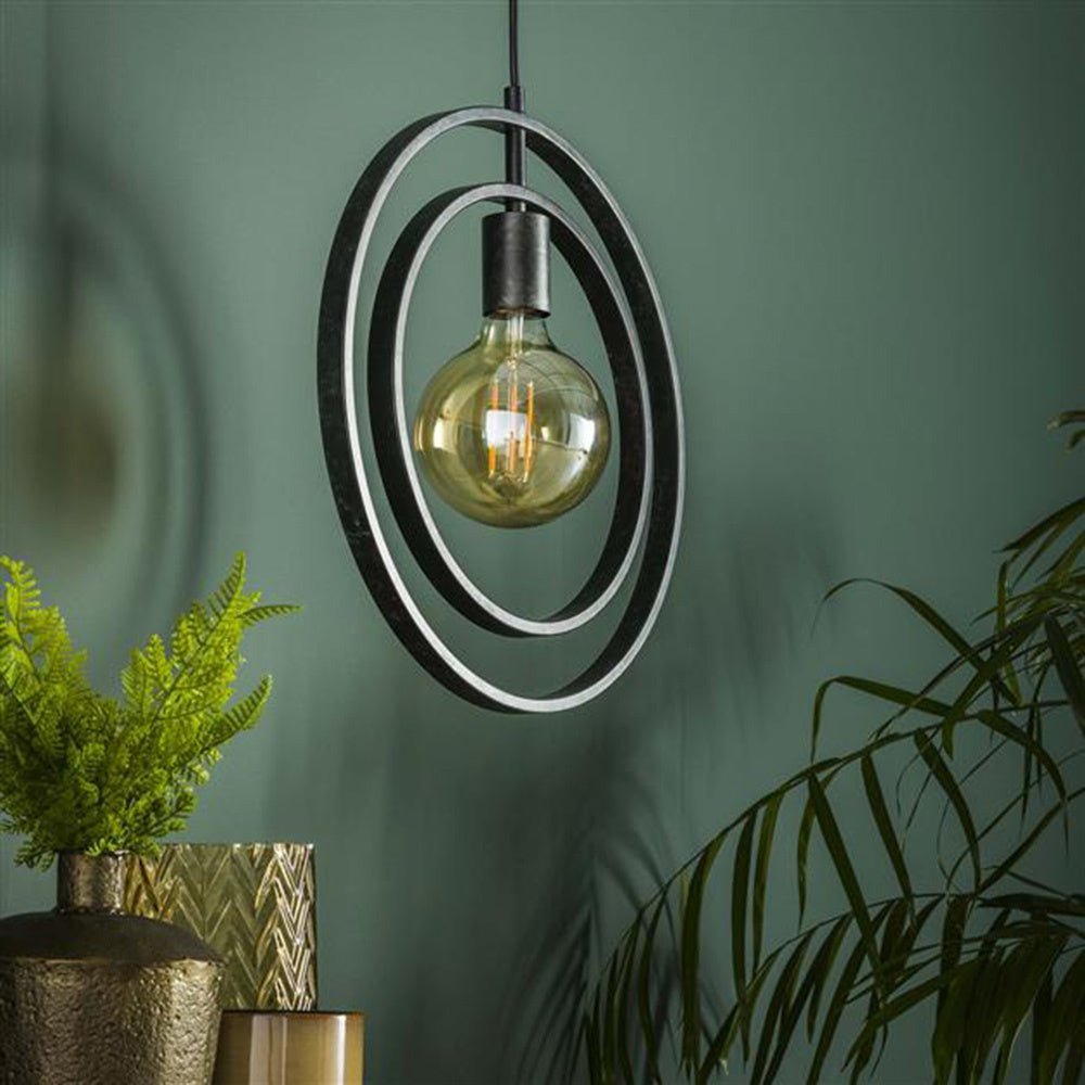 Hängelampe Industrial Otan Offen Schwarz – Stilvolles Licht über Ihrem Esstisch 2