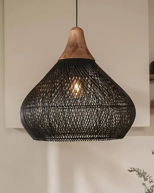 Hängelampe La Lumina Tressée – Stilvolle Rattan Beleuchtung