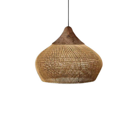 Hängelampe La Lumina Tressée – Stilvolle Rattan Beleuchtung
