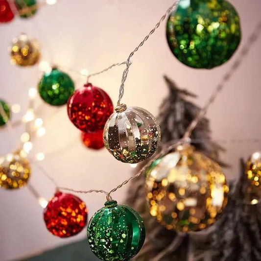 Hohlkugel-LED-Lichterkette für Weihnachtsbaum – Festliche Atmosphäre mit Sanften Lichtern 0