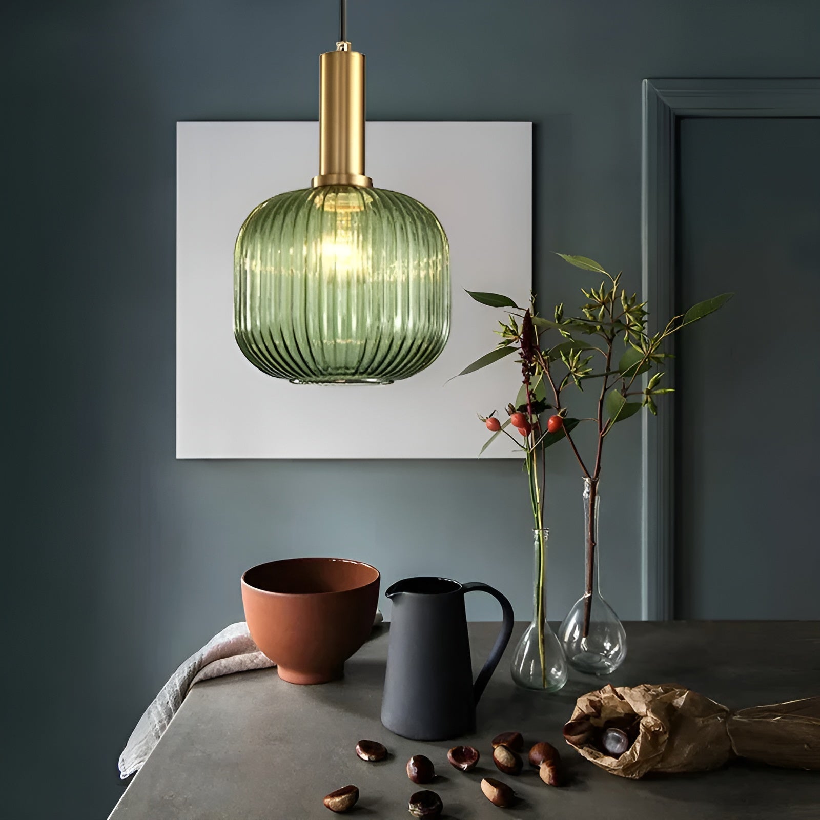 Hued Ribbed Pendelleuchte Vintage – Stilvolle Beleuchtung für Ihr Zuhause 3