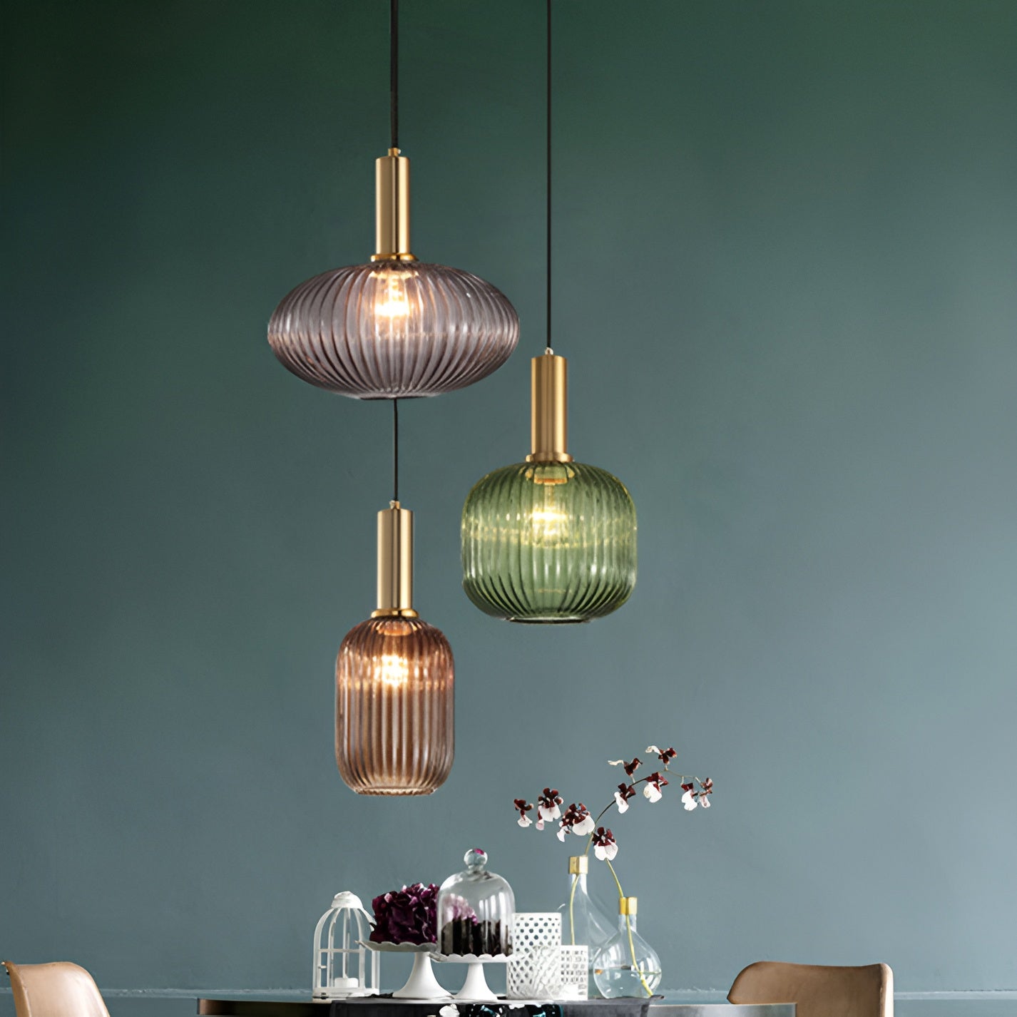 Hued Ribbed Pendelleuchte Vintage – Stilvolle Beleuchtung für Ihr Zuhause 5