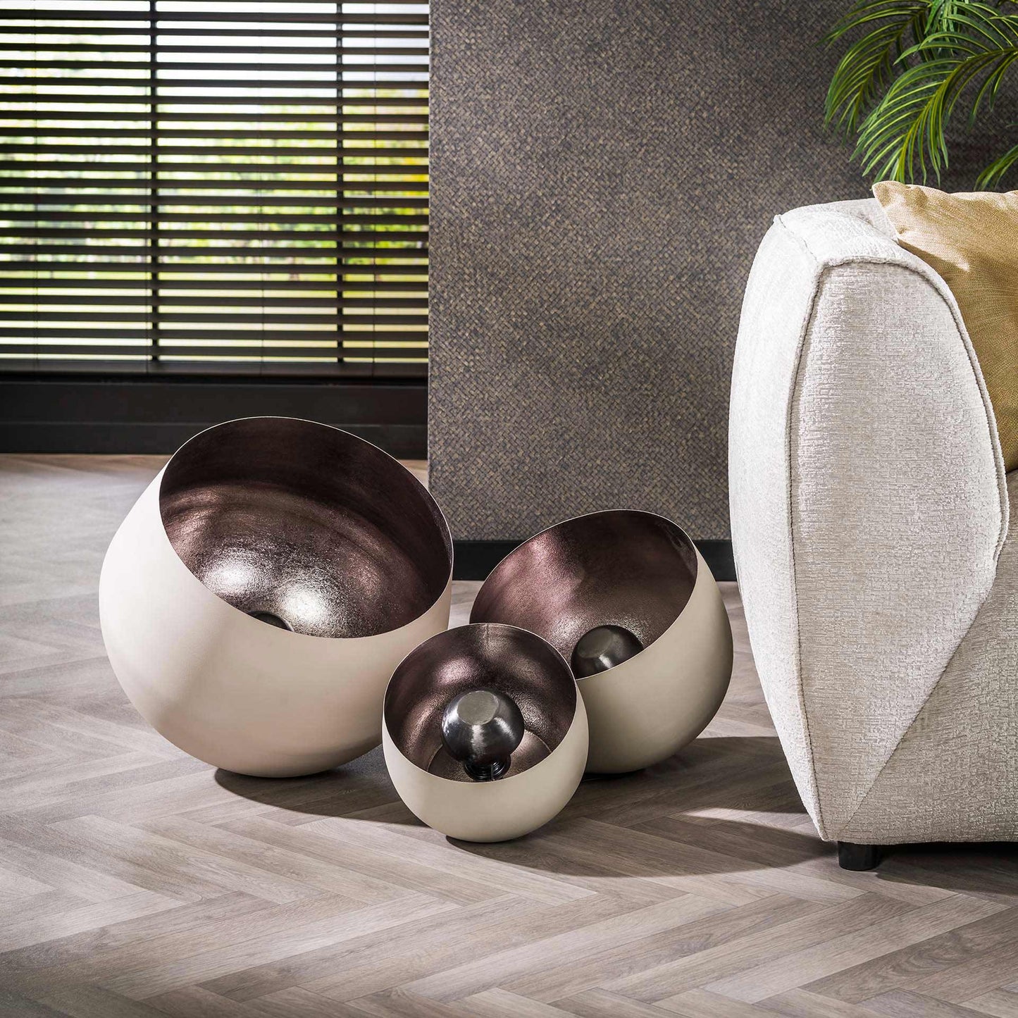 Industrielle Tischlampe Basel Naturgrau Ø22 – Elegantes Licht Für Modernes Wohnen 5