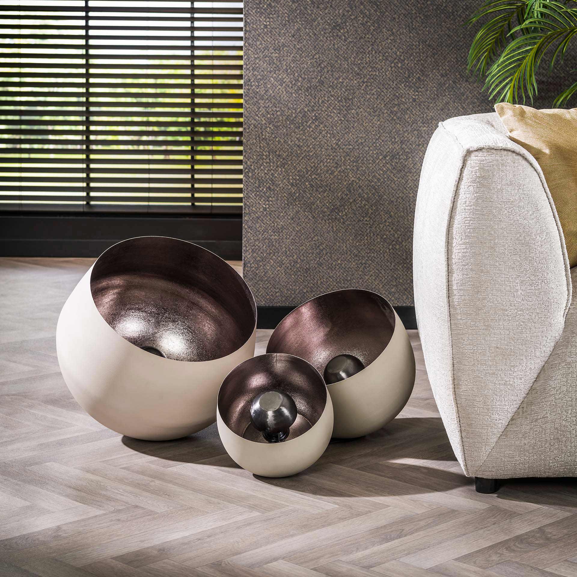 Industrielle Tischlampe Basel Naturgrau Ø22 – Elegantes Licht Für Modernes Wohnen 5