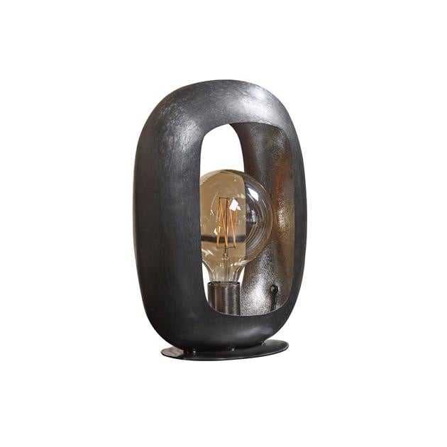 Industrielle Tischlampe Selma Oval Schwarz – Stilvolles Licht Für Eine Angenehme Atmosphäre 4