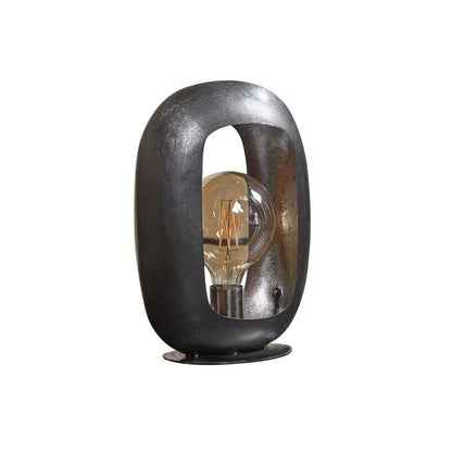 Industrielle Tischlampe Selma Oval Schwarz – Stilvolles Licht Für Eine Angenehme Atmosphäre 4