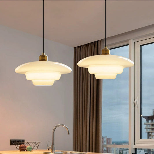 Ivoor Glazen Hängelampe – Elegante Pendelleuchte für Stilvolles Ambiente 0