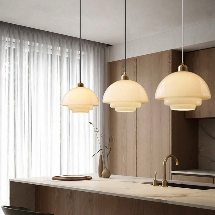 Ivoor Glazen Hängelampe – Elegante Pendelleuchte für Stilvolles Ambiente 1