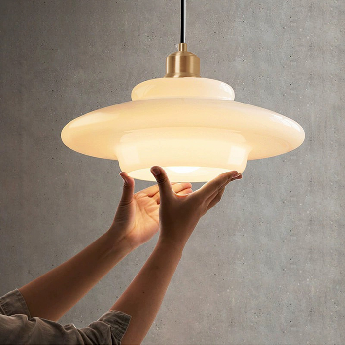 Ivoor Glazen Hängelampe – Elegante Pendelleuchte für Stilvolles Ambiente 3
