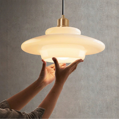 Ivoor Glazen Hängelampe – Elegante Pendelleuchte für Stilvolles Ambiente 3