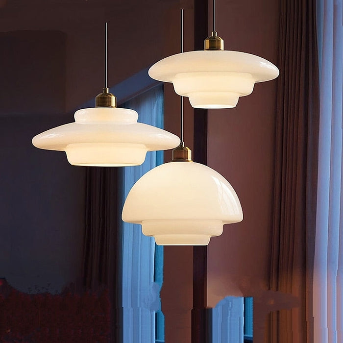 Ivoor Glazen Hängelampe – Elegante Pendelleuchte für Stilvolles Ambiente 8