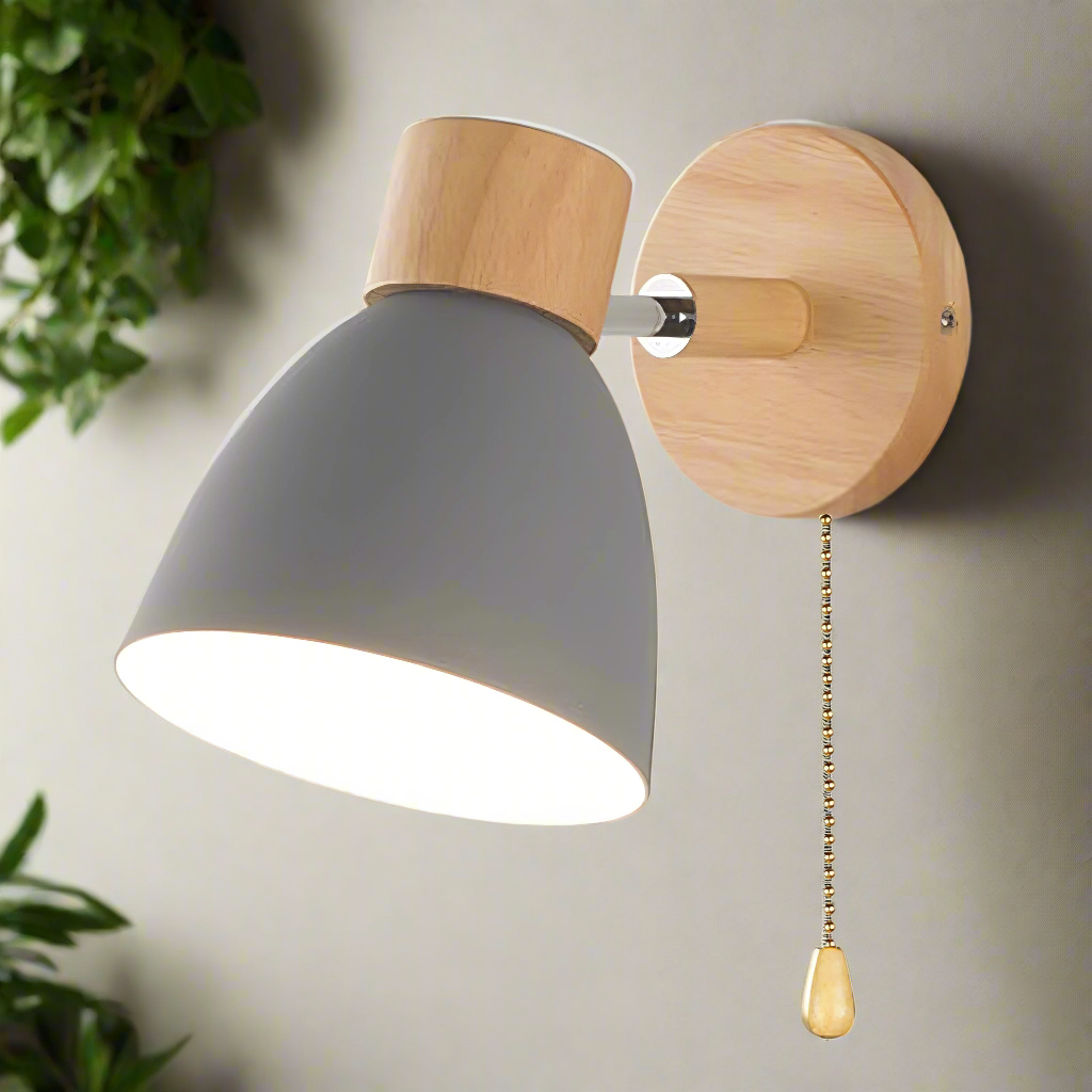 JANDIEL - Skandinavische Moderne Holz-Wandlampe – Stimmungsvolle Lichtakzente für Ihr Zuhause 6