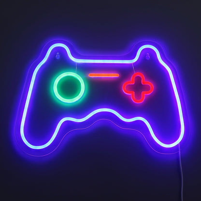 Joystick Neon Wandleuchte – Lebendige Farben Für Gamer 4