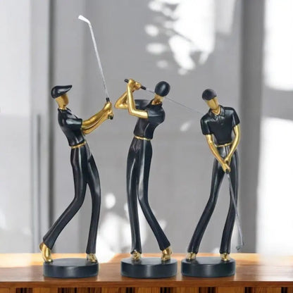 Kelly Swing Golfskulpturen – Elegante Darstellung von Bewegung 4