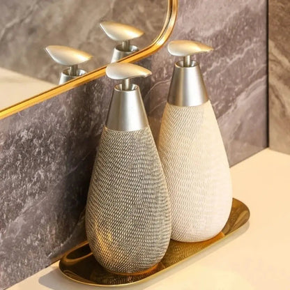 Kenji Keramik-Lotionsspender – Stilvolles Retro-Design Für Elegante Bäder 1