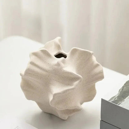 Keramikvase Mit Geometrischen Wellen – Modernes Design Für Stilvolles Ambiente 2