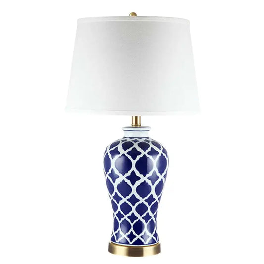 Klassische Blaue Keramiklampe – Stilvolle Tischleuchte für Elegantes Ambiente 5