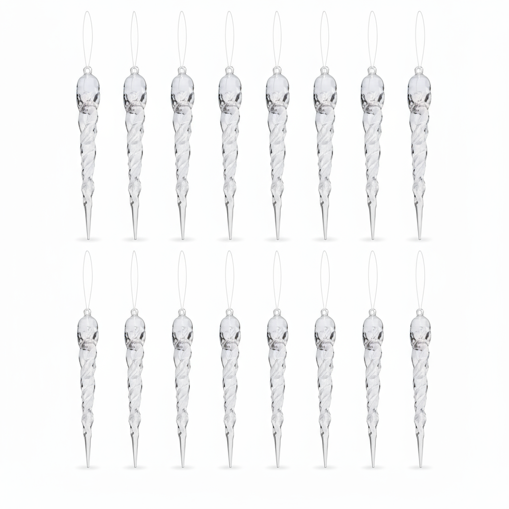 **Kristall-Eiszapfen Anhänger** – Funkelnde Winterdekoration für Dein Zuhause 2