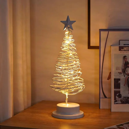 Künstliche Weihnachtslichter Baum – Elegante Spiralsternlampe mit Warmem Licht 8