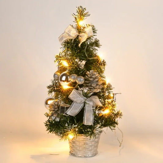 Künstlicher Weihnachtsbaum 40 cm – Festliche Tischdekoration mit Integrierten Lichtern 0