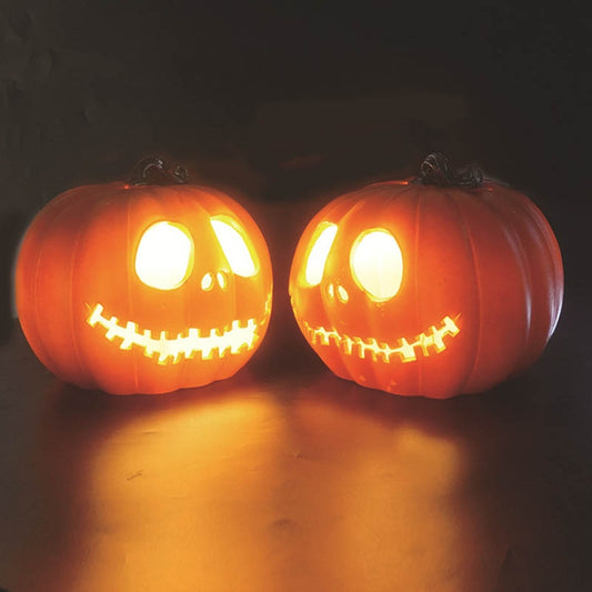 Kürbislaterne Plastik 24*20 cm – Stimmungsvolle Halloween Beleuchtung für Gemütliche Abende 1