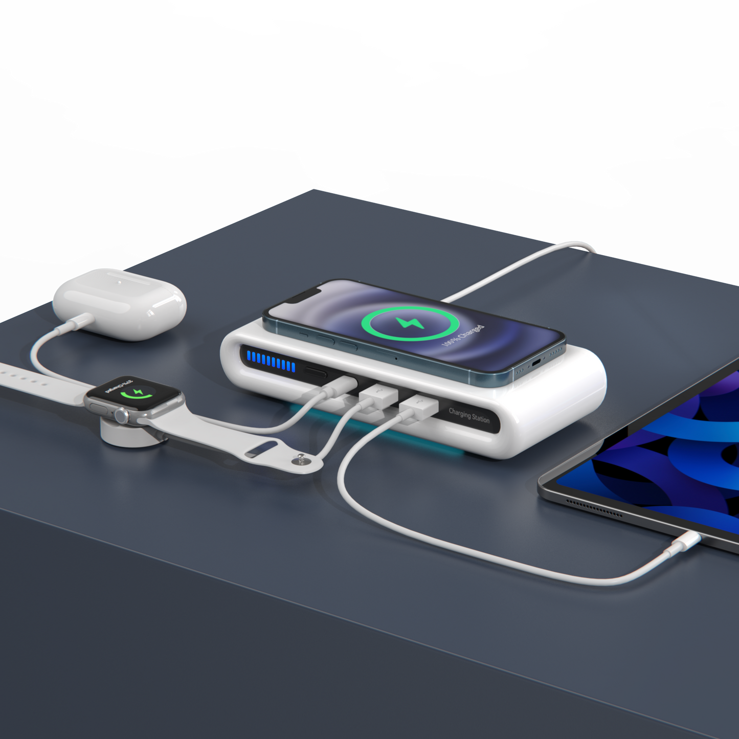 LANGTU 4 In 1 Kabelloses Ladegerät – Praktische Lösung Für Schnelles Aufladen 4