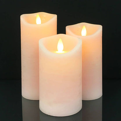 LED-Blockkerze Rustik Paraffin – Gemütliches Licht Für Sichere Nächte 12