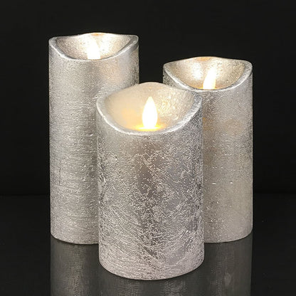 LED-Blockkerze Rustik Paraffin – Gemütliches Licht Für Sichere Nächte 17