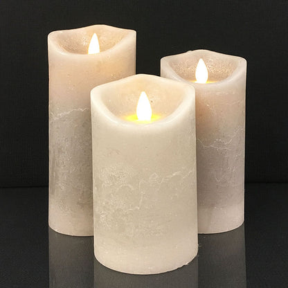 LED-Blockkerze Rustik Paraffin – Gemütliches Licht Für Sichere Nächte 18