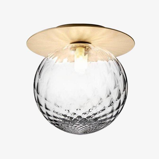 LED-Deckenleuchte Gold mit Glasball – Stilvolles Licht für Ihr Zuhause 0