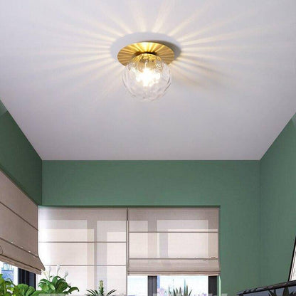 LED-Deckenleuchte Gold mit Glasball – Stilvolles Licht für Ihr Zuhause 2