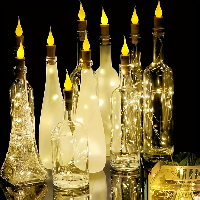 LED-Flaschenlichter Set 10 Stück – Bezaubernde Lichtakzente Für Feste 0
