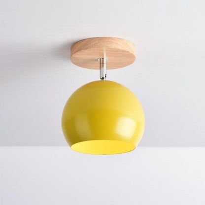 **LED-WANDLEUCHTE AUS HOLZ** – Stilvolle Beleuchtung mit Verstellbarer Kugel 3