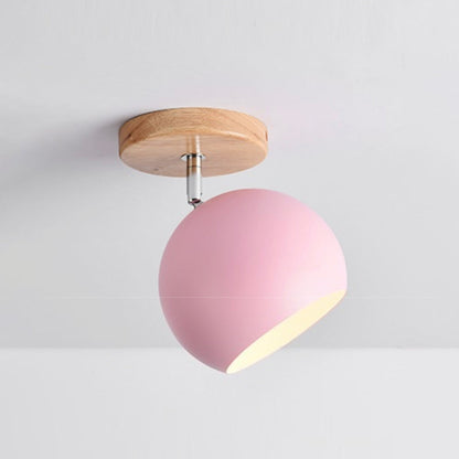 **LED-WANDLEUCHTE AUS HOLZ** – Stilvolle Beleuchtung mit Verstellbarer Kugel 4